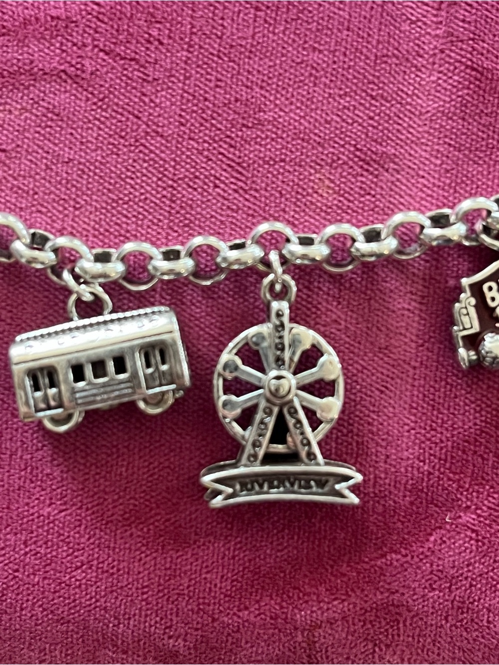 Brighton Illinois & Chicago State Charm Bracelet- 7” to 8” - Picture 5 of 10